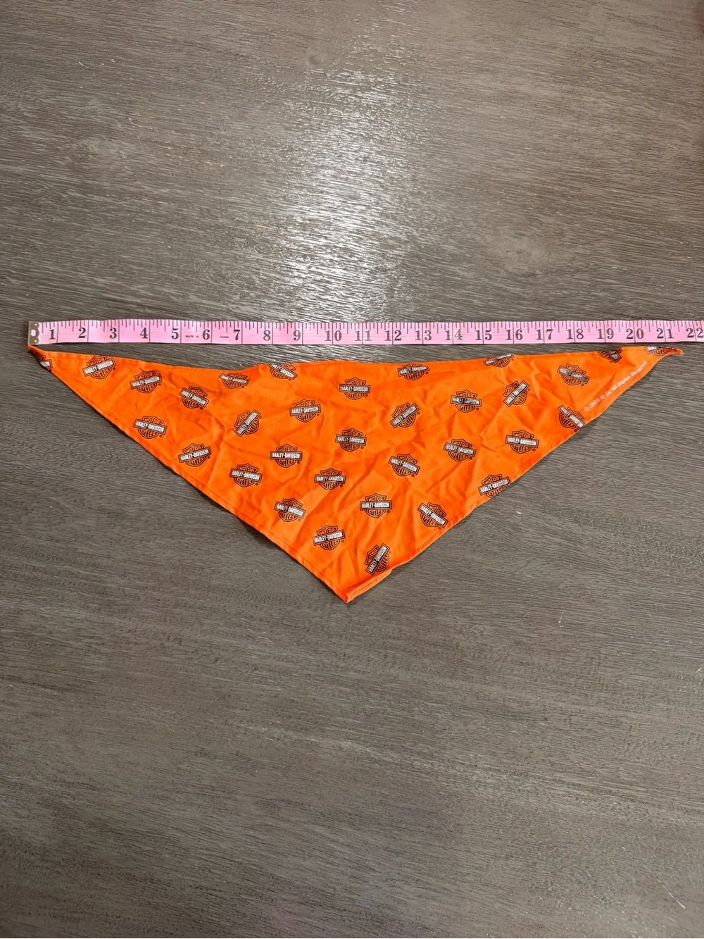 Harley-Davidson Bandana Orange Logo